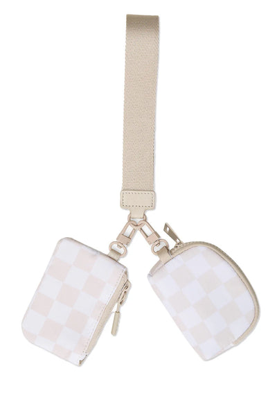 Two pouch wristlet