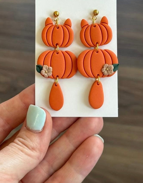 Clay Halloween earrings