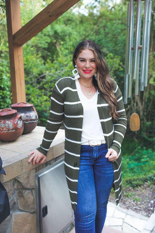 Amber stripe cardigan