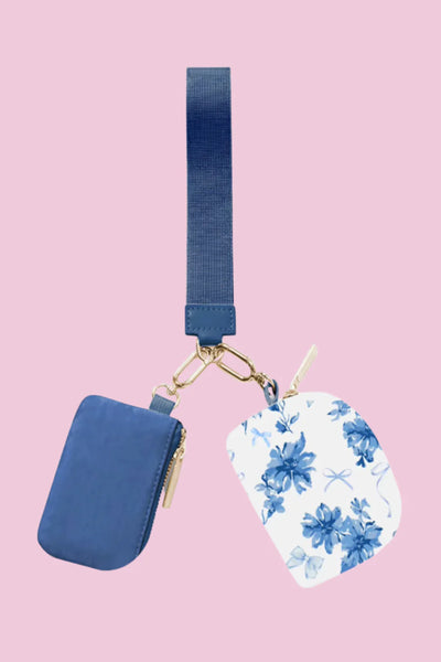 Two pouch wristlet