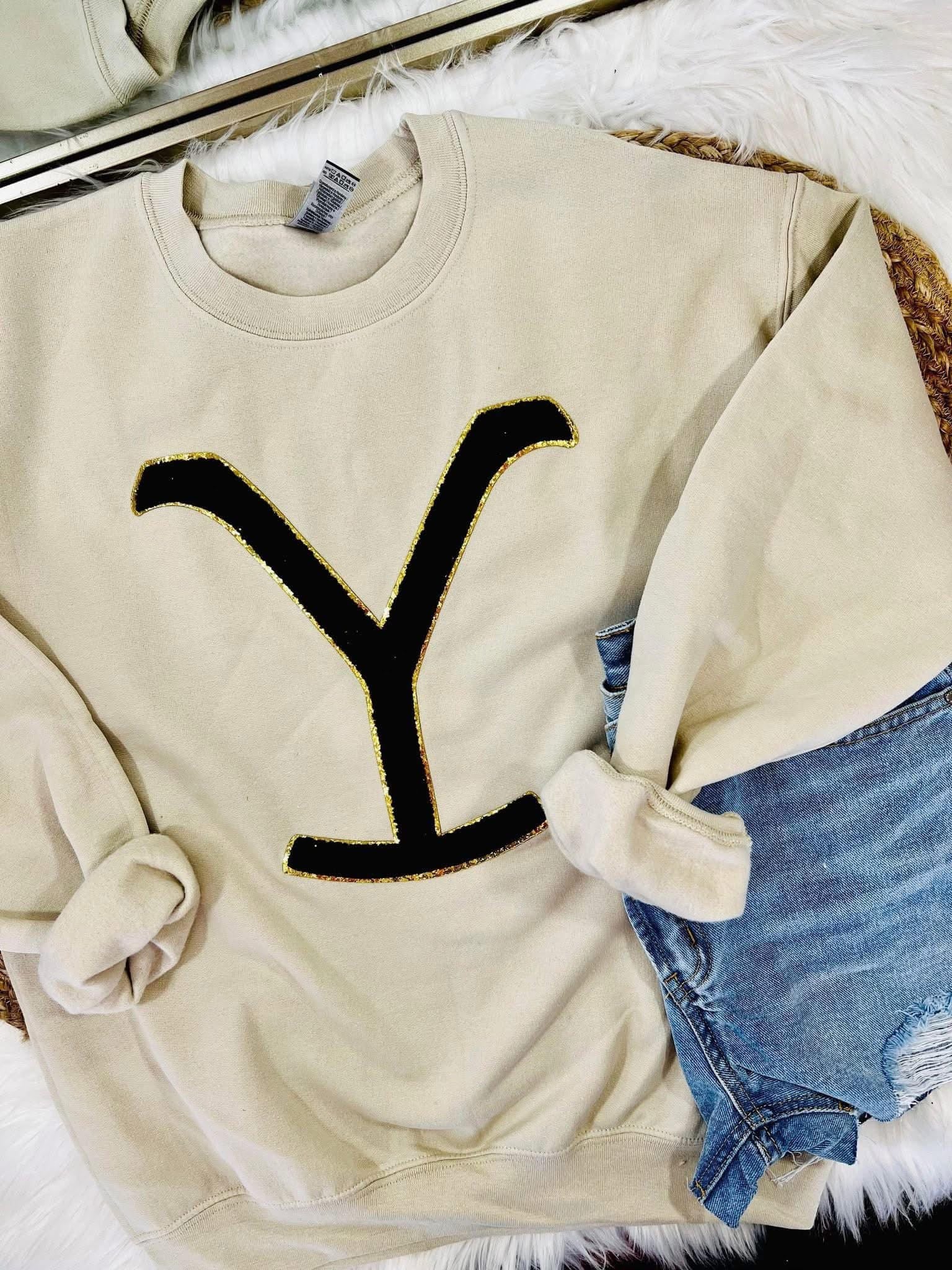 Y patch sweatshirt