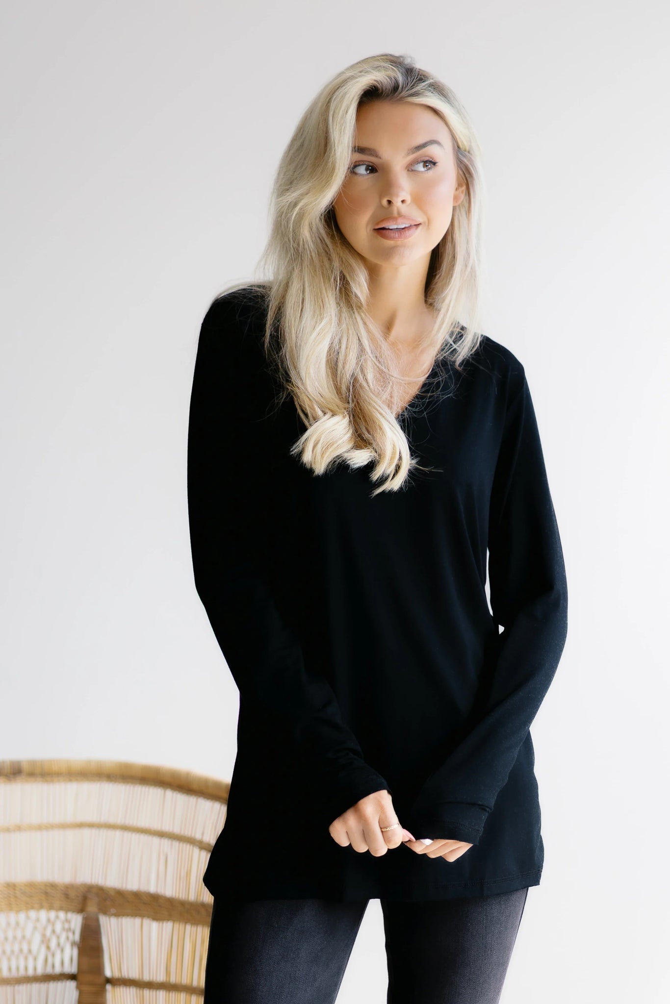 All star black staple top