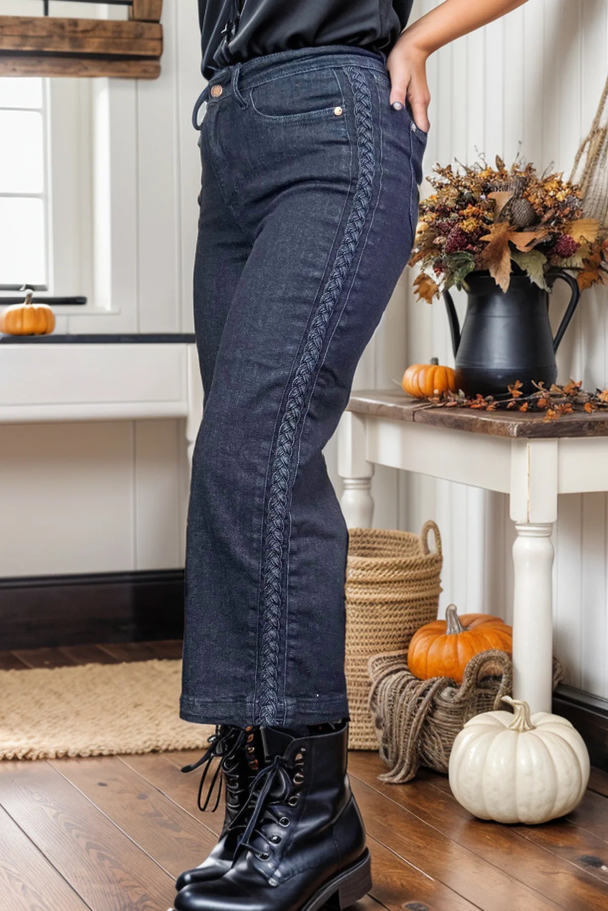 Braided cropped wide leg Judy blues