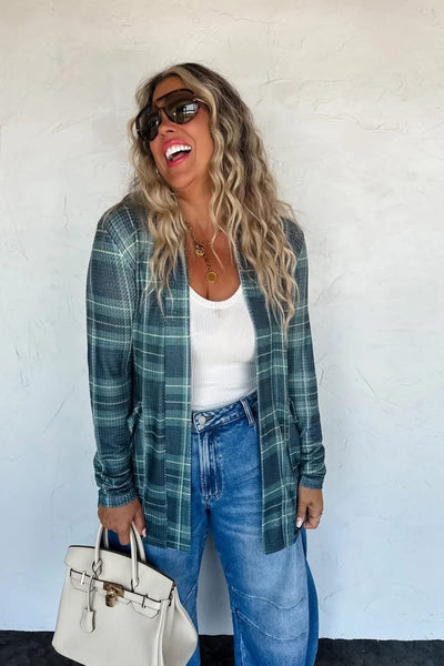 Plaid Lola Cardigan