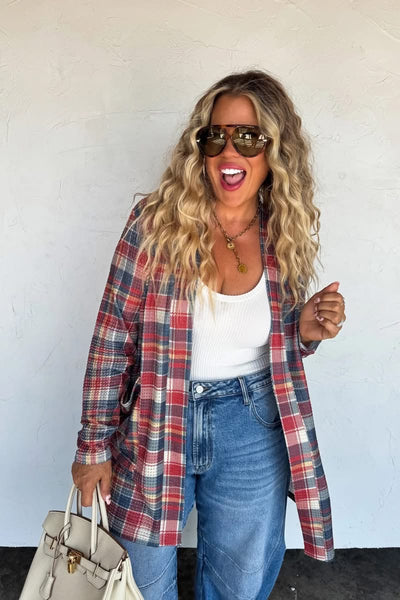 Plaid Lola Cardigan