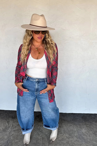 Plaid Lola Cardigan