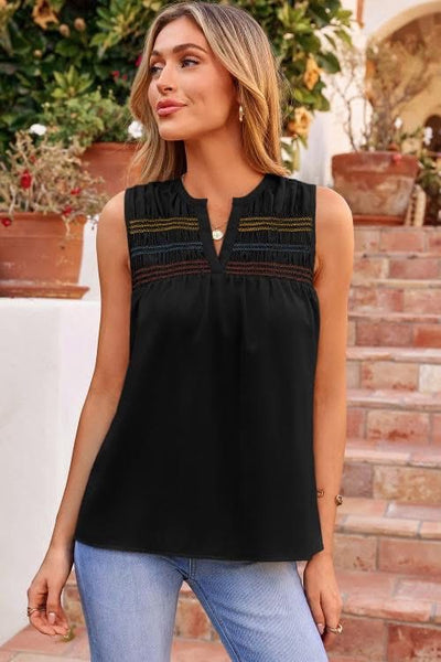 Deliha shirred tank