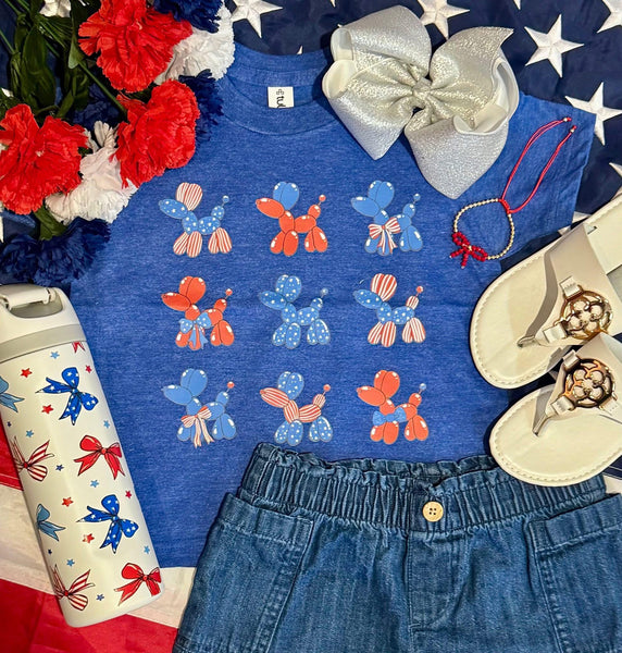 Patriotic balloon dog