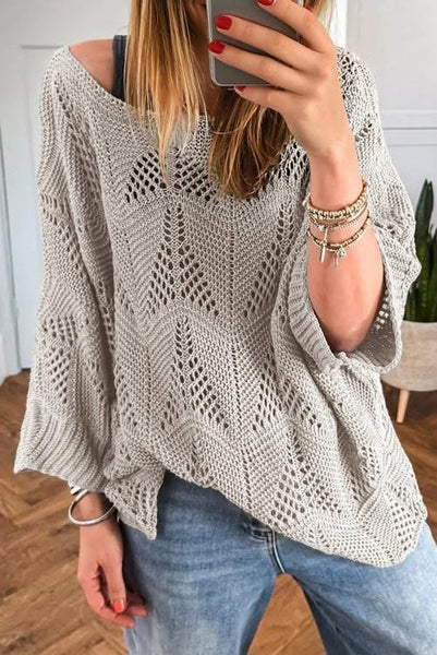 Open knit top