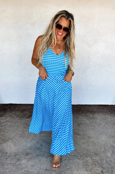 Luciana stripe dress