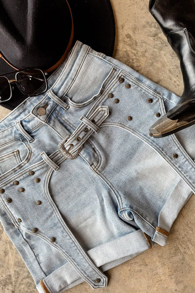 Festival nights buckle shorts
