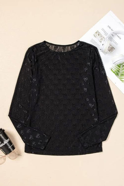 Sheer bow top size Xl