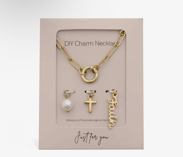 Faith charm necklace