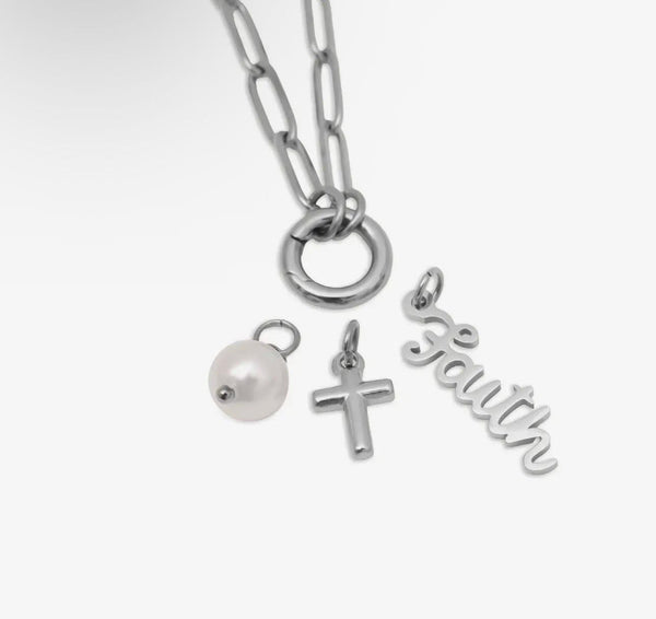 Faith charm necklace