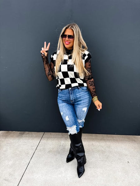 Sidni Checkered sweater