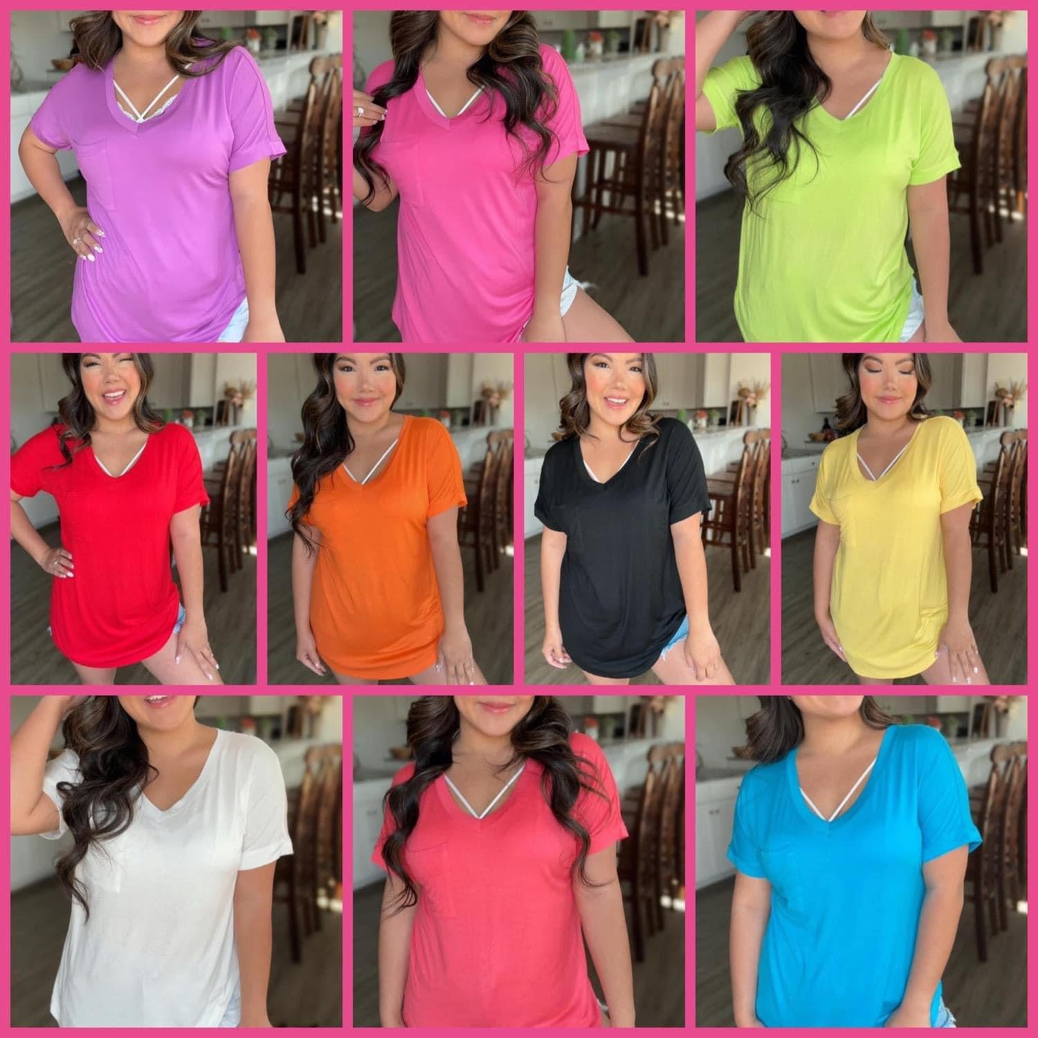 Basic v neck tee