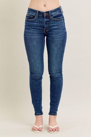 Judy Blue  dark denim mid rise