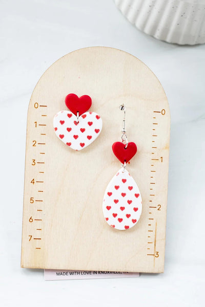 Clay earrings Valentine