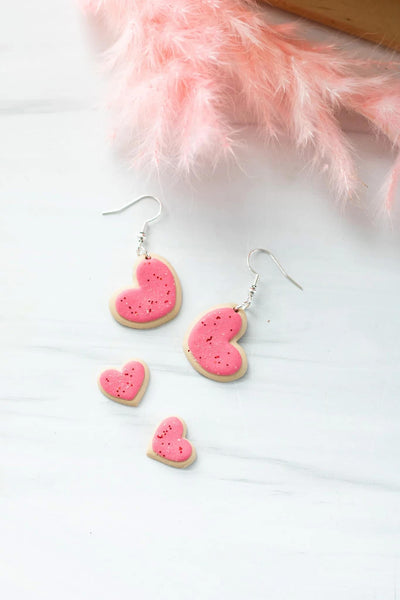Clay earrings Valentine