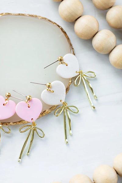 Clay earrings Valentine
