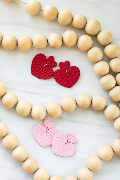 Clay earrings Valentine