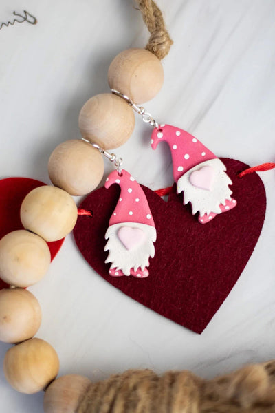 Clay earrings Valentine