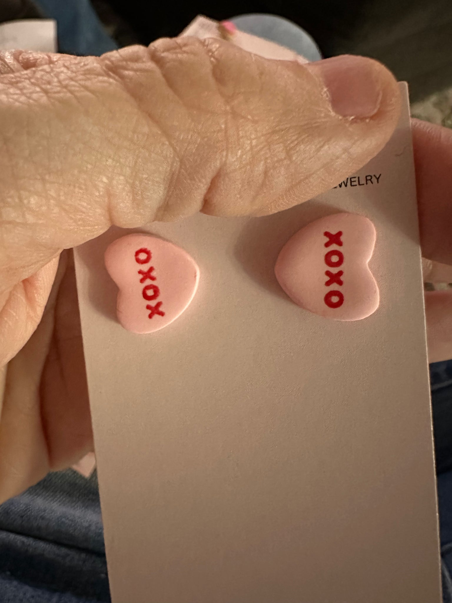 Clay earrings Valentine