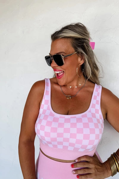 Checkered biker set