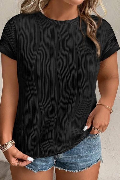 Plus size wavy top