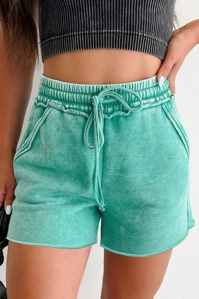 Mineral wash shorts