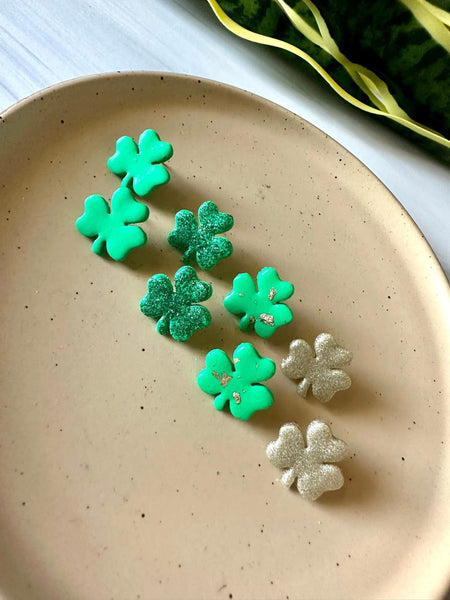 St. paddy’s day clay earrings