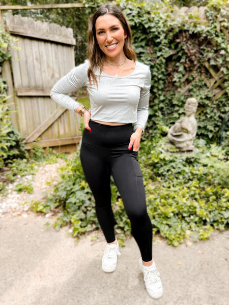 Palmer suck and tuck pocket leggings