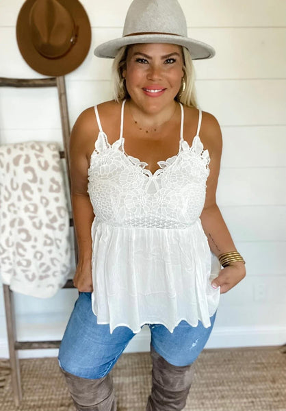 Grace lace tank