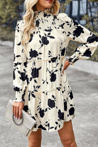 Smocked floral dress