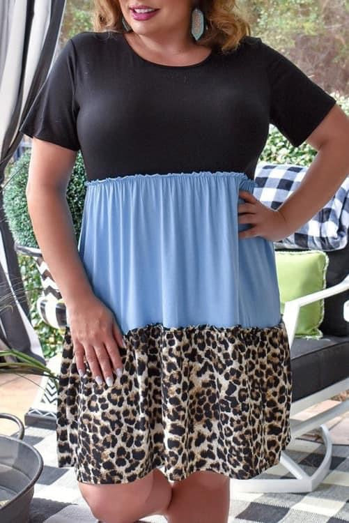 Colorblock dress