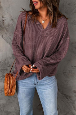 Wynsley purple waffle