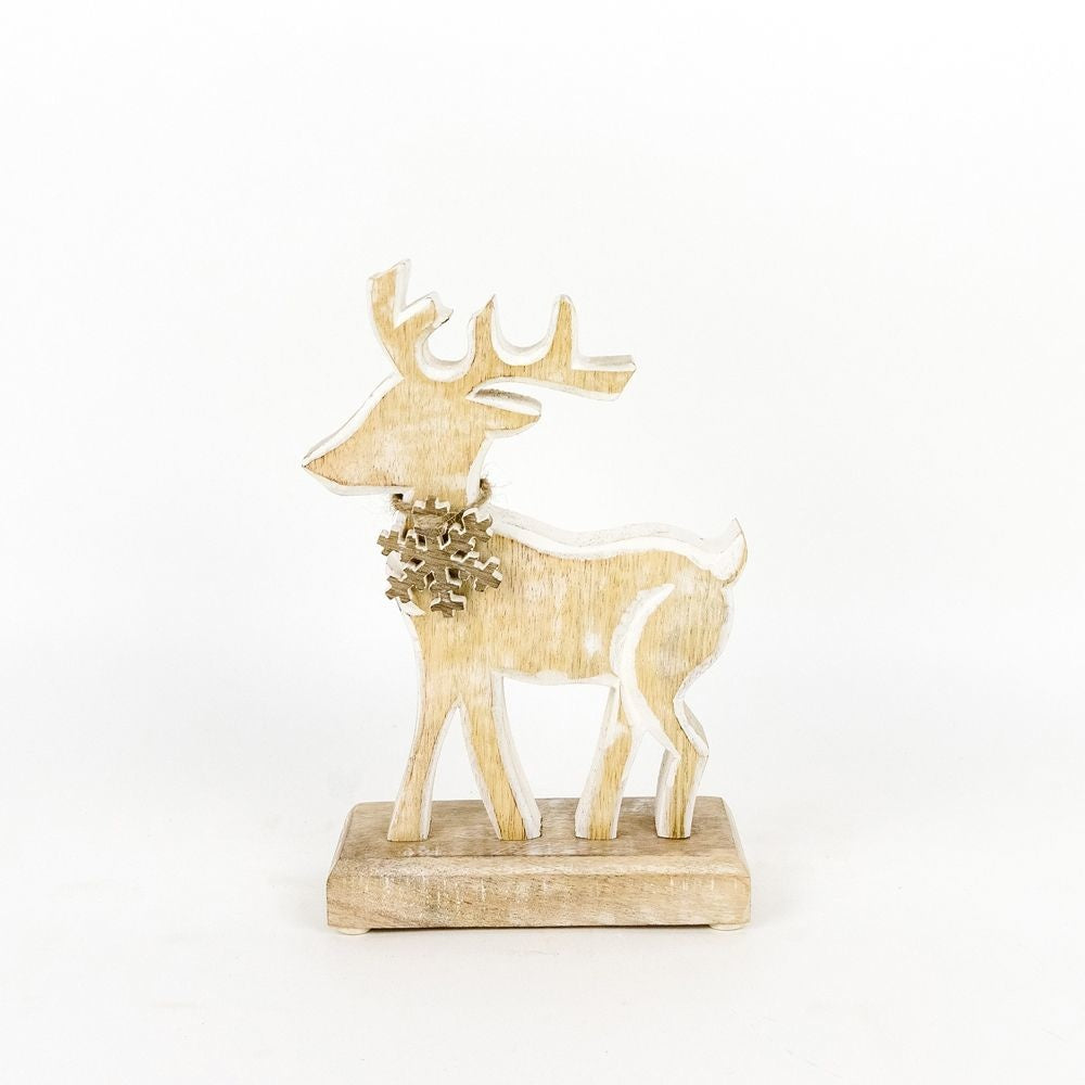 Mango wood reindeer